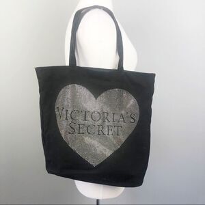VICTORIA’S SECRET | Bling Tote Bag Logo Black
